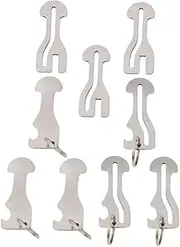 ARTIBETTER 1Set Shopping Trolley Token Key Ring with Bottle Openers Metal Trolley Tokens for Access Convenient Keychain Holder for Keys Handbags Backpacks