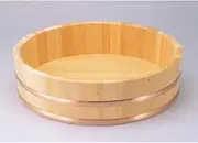 Noi and large half-cut (copper hoop-bottom with bamboo reinforcement) about 7 bushel [about Φ75 x H17.5cm] [tub] [restaurant inn for sushi restaurants Japanese unit restaurant business]