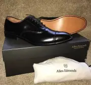 NIB Allen Edmonds 5615 PARK AVE Cap-Toe Oxford Shoes Black 13B Narrow $395