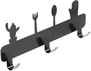 NUOBESTY Wall Mounted Coat Hook Rack Modern Metal Hooks for Bathroom Kitchen Bedroom Sturdy Easy to Install Minimalist Design No Drill Required Grey Color