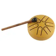 Handpan Drum Mini 6 Note Worry Free Tongue Drum Percussion Instrument (Gold MGR