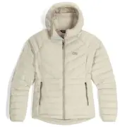 Outdoor Research Transcendent Down Hoodie Women's Winter Jacket, Oyster, X-Large