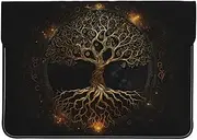 Tree Laptop Sleeve Case Protective Laptop Cover Notebook Bag PU Leather Carrying Bag Compatible Computer Cover 11.6 12.3 13 Inch