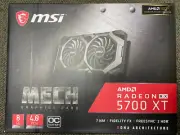 MSI Radeon RX 5700 XT MECH OC BV 8GB 8G 256-bit GDDR6 PCI-E 4.0 AMD Video Card