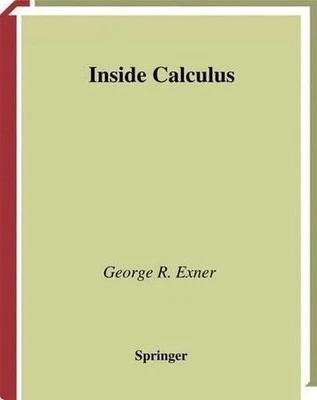 Inside Calculus by George R. Exner (English) Paperback Book