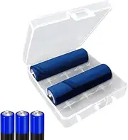 Transparent Battery Storage Box, AAA Cell Battery Storage Case Holder Box, AAA Battery Holder, AA Battery Container, Portable Organizer Storage Case Holder with Lid for Easy Access