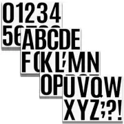 Large Size Letter Stickers for mailboxes, Signs, lockers. Number Stickers, 4
