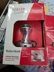 Set Of Four Chrome Robe Or Towel Hooks - Free Shipping