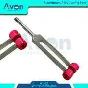 Sensory Tuning Fork C-256 Hz w/ Pink Weights, Healing Therapy, Diagnostics (1EA)