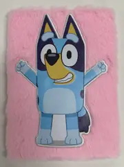 Bluey Fluffy Notebook (Pink)