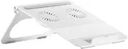 LABRIMP Laptop Stand with Height and Dual Cooling Fans Multipurpose Notebook Holder for Enhanced Stability and Ergonomics Compatible with All Laptops