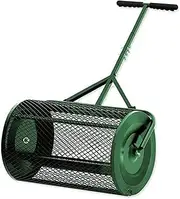 Compost Spreader, 27.5 Inch Durable Lawn Roller, Lightweight Manure Spreader with Upgrade T Shaped Handle,Top Soil Spreader for Lawn and Garden Care Manure Spreaders Roller
