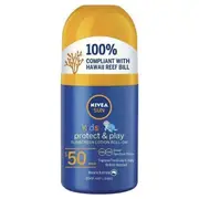Nivea Sun Kids Protect & Play Caring Roll-On Sunscreen Lotion SPF50 65ml