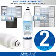 2x INTERNAL FRIDGE FILTER REPLACEMENT FOR LG LT800P BY AQUA BLUE H20