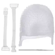 Hair Colouring Highlighting Dye Cap Frosting Tipping Reusable Silicone Salon 0HK