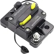 Eigell 30-300 AMP Circuit Breaker IP67 Waterproof 12V-48V Manual Reset Fuse, 150A