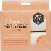 EVER ECO Reusable Produce Bags Organic Cotton Muslin 4