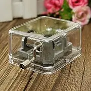 Toys Hobbies Mini Acrylic Music Box of Fur Elise / Castle in the Sky - (Type: B)