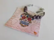 Alex and Ani Silver Purple Bead Spirit Spiral Bangle Bracelet