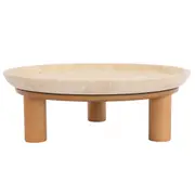 Eileen Footed Bowl - Large Natural