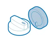 Samsung DC64-03824F Knob Encoder 1/2" Plastic Encoder Knob