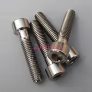 4pcs M6 x 30 mm Titanium Ti Screw Bolt Allen Hex Socket Cap Head Aerospace Grade