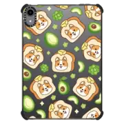 iPad mini (6th gen) iPad Impact Case Cute Butter Corgi Sandwich with Avocado - Kawaii Dog Cartoon Puppy with Bread & Fruits