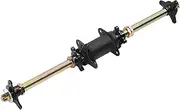 Pyhodi Rear Drive Axle, Go Kart Rear Axle Rear Bridge Drive Axle 710mm 25mm Steel Alloy Galvanized with Fixing Brackets for Quad Drift Trike ATV Off Road Vehicles