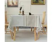 Cotton Linen Waterproof Table Cloth Burlap Kitchen Table Cloth Dining Table Cloth Rectangular Table Cloth