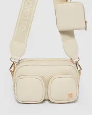 Ivory Amalia Double Pocket Crossbody Bag