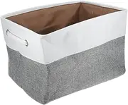 HOLIDYOYO Collapsible Fabric Storage Holder Toy Storage Basket with Cloth Handles for Home