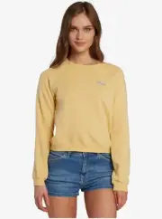 New NWT Women's Roxy Trip California Crew Pull Over Slim Fit Size Large