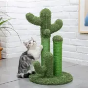 Cat Scratcher Featuring with 3 Scratching Poles and Interactive Dangling Ball