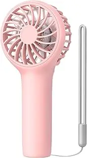EasyAcc Mini Portable Fan Handheld Fan, Powerful Wind [12H Max Cooling Time] 3 Speed USB C Rechargeable Battery Pocket Personal Lash Fan with Lanyard Small Desk Fan for Girls Women Travel