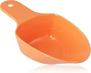 Dog Food Scoop, 1 Cup 1/2 Cup 1/4 Cup Pet Food Measuring Scoop Pet Food Feeding Scoop Accurate Measurement Pet Food Scale Cup for Dog Cat Bird and Rabbit, Dishwasher Safe (Orange)