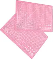 Set of 2 Double-Sided Cutting Mats Fabric Cutting Mat for Sewing Quilting Rotating Feature