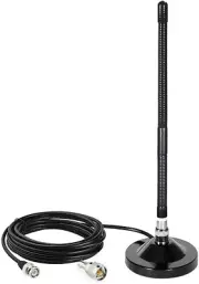 27MHz CB Radio Antenna with Magnetic Base Soft Whip RG58 BNC Extension Cable