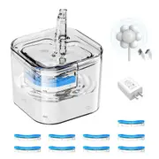 Qttie 2.2L Pet Water Fountain Cat Dog Automatic Electric Sensor Drinking Dispenser Filter - Basic/Sensor Kit
