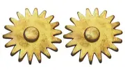 Pair Wave Hill Brass Spur Rowels 1.1/4" 18 Point Replacement Western Cowboy
