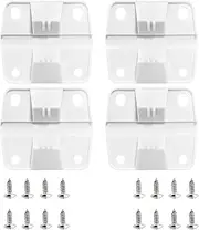 Freezer Hinge Replacement - Refrigerator Hinge Set, Hinges Kit, Chest Freezer Turned On, Adjustable and Compatible Balanced Stand Up Freezer, White Cooler Hinges for Most Cooler Lids