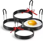 Eggs Rings, 4 Pack Stainless Steel Egg Cooking Rings, Pancake Mold for frying