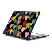 MacBook Air 13-inch (M1 / Intel) Impact Case Distressed Hearts on Black