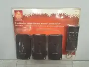 NOS 3-Pack Wireless Indoor Outdoor Lighting Remote Controlled Switch 110-527
