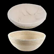 2 x 9" Sourdough Bread Proofing Set Bread Making Kit Round Bowls