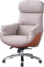 Classic Office Luxury Comfortable Seat Home Computer Chair Executive Chair Business Office Chair Reclining Nap Chair Desk Task Chair(White)