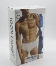 Calvin Klein Men's Cotton Classics 3pack Brief Shoreline, Grey, Arona XXL-OPENED