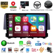 Android 10.1 Car Stereo Radio GPS Navigation Carplay For Honda Civic 2016-2020