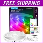 Vibrant 100ft Smart LED Strip Lights with Music Sync for Festive Ambience