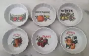 New Set Of 6 Williams-Sonoma Harvest Market French Fruit Ramekins Rosanna Italy