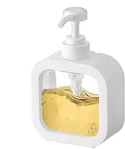 Lotion Dispenser with Pump | Refillable Pump Dispenser Bottle - Portable Laundry Liquid Bottle, Clear Containers, 300/500ml Shower Gel Bottle